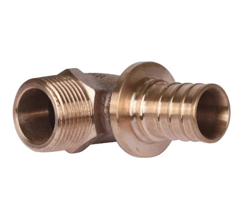 Угольник-переходник REHAU RAUTITAN RX+ 25-R 3/4 наружная резьба бронза 14563501001