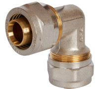 Угольник STOUT 90° 26х26 мм для металлопластиковых труб винтовой SFS-0003-002626