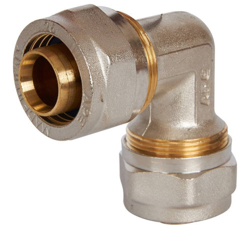 Угольник STOUT 90° 26х26 мм для металлопластиковых труб винтовой SFS-0003-002626