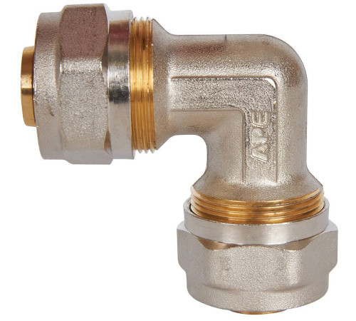 Угольник STOUT 90° 26х26 мм для металлопластиковых труб винтовой SFS-0003-002626