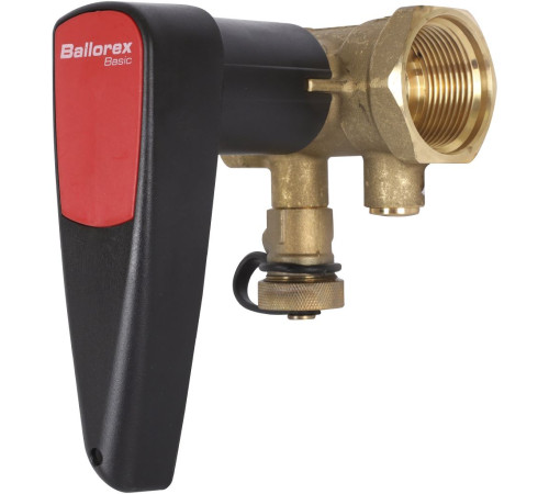 Клапан запорный ручной BROEN Basic DN 32 PN 25 резьбовой с дренажем 594766