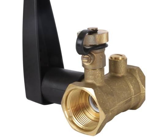 Клапан запорный ручной BROEN Basic DN 32 PN 25 резьбовой с дренажем 594766
