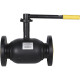 Кран шаровой стальной BROEN Ballomax фланцевый DN 100 PN 16 полный проход с рукояткой 585689