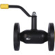 Кран шаровой стальной BROEN Ballomax DN 25 PN 40 фланец/фланец полный проход с рукояткой 585526