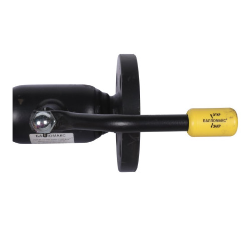 Кран шаровой стальной BROEN Ballomax DN 25 PN 40 фланец/фланец полный проход с рукояткой 585526