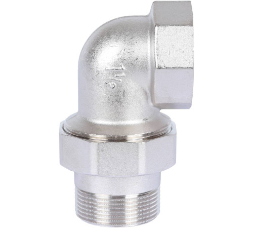 Соединение угловое разъемное STOUT американка ВН 1 1/4 O-ring никелированное SFT-0057-000114