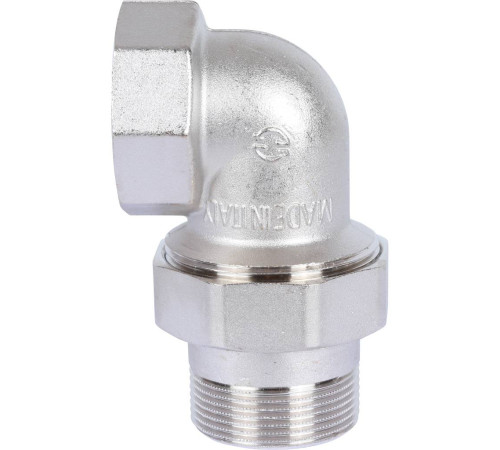 Соединение угловое разъемное STOUT американка ВН 1 1/4 O-ring никелированное SFT-0057-000114