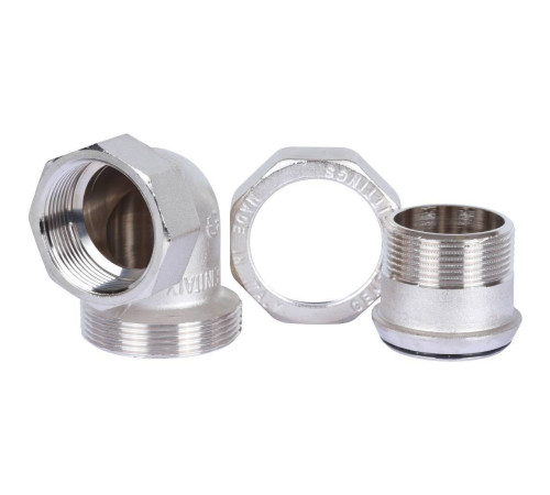 Соединение угловое разъемное STOUT американка ВН 1 1/4 O-ring никелированное SFT-0057-000114