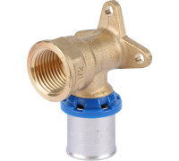 Угольник настенный с креплением удлиненный APE 1/2x20 мм пресс ARL3503200