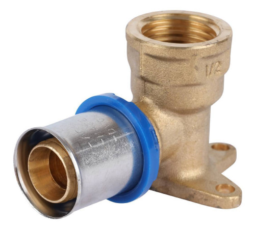 Угольник настенный с креплением удлиненный APE 1/2x20 мм пресс ARL3503200