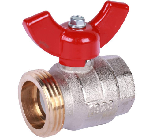 Кран шаровой Oventrop Optibal Ду20 3/4 ВР х 1 НР плоское уплотнение 1406383