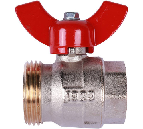 Кран шаровой Oventrop Optibal Ду20 3/4 ВР х 1 НР плоское уплотнение 1406383