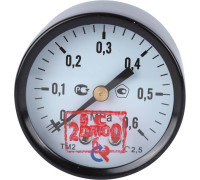 Манометр общетехнический РОСМА ТМ-210Т.00 0-0.6 МПа G1/4 осевой 50 мм 00000000598