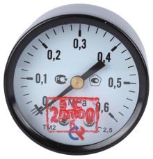 Манометр общетехнический РОСМА ТМ-210Т.00 0-0.6 МПа G1/4 осевой 50 мм 00000000598