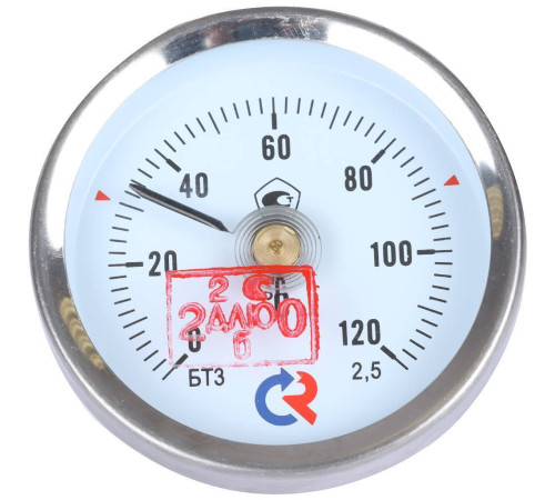 Термометр биметаллический накладной Росма БТ-30.010 63 мм с пружиной 00000002384