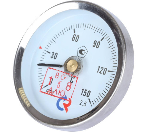 Термометр биметаллический накладной Росма БТ-30.010 63 мм с пружиной 00000002385