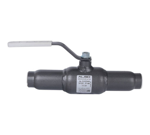 Кран шаровой ALSO КШПП Ду 25 Ру 4.0 МПа сталь 20 полнопроходной под приварку КШ.П.П.025.40-01