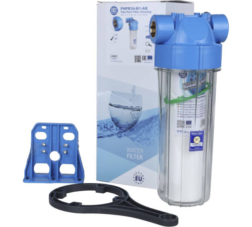 Магистральный фильтр Aquafilter 10SL 3/4 с воздушным клапаном FHPR34-B1-AQ