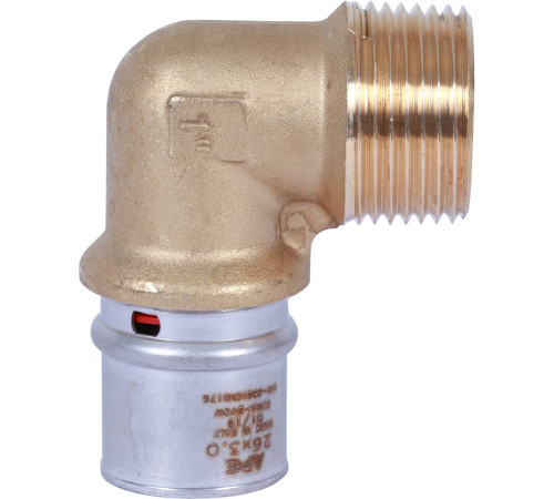 Угольник-переходник STOUT 1х26 мм с наружной резьбой пресс SFP-0011-000126