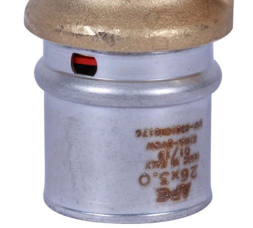 Угольник-переходник STOUT 1х26 мм с наружной резьбой пресс SFP-0011-000126