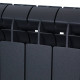 Радиатор биметаллический Global STYLE PLUS 500 8 секций боковое подключение черный 155263
