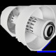 Оголовок с ветрозащитой ROMMER 60/100 мм алюминий белый RCA-6010-000334