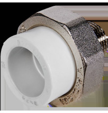 Муфта комбинированная разъемная Pro Aqua PP-R 25x1/2 НР Белая PA21012