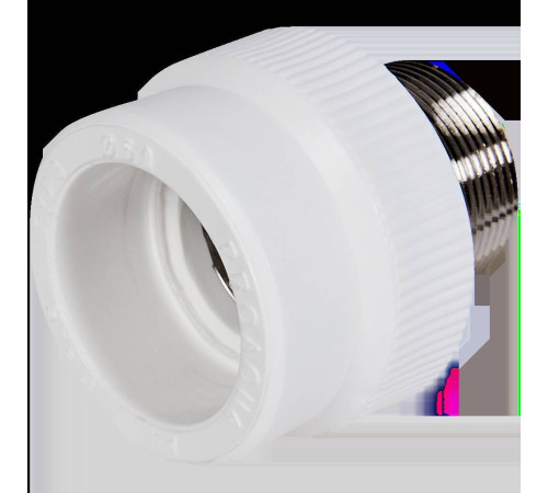 Муфта комбинированная Pro Aqua PP-R 50x1 1/2 под ключ НР белая PA23522P
