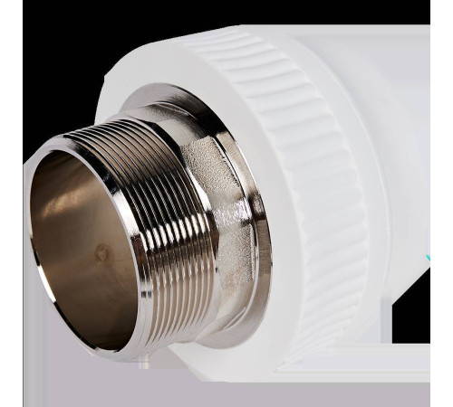 Муфта комбинированная Pro Aqua PP-R 75x2 1/2 под ключ НР белая PA23526