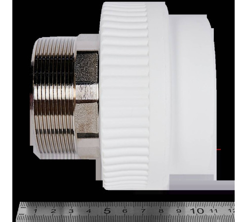 Муфта комбинированная Pro Aqua PP-R 75x2 1/2 под ключ НР белая PA23526