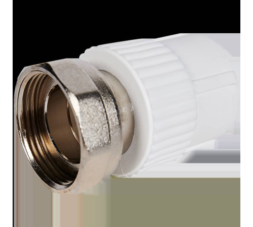 Муфта Pro Aqua PP-R 32 мм х 1 с накидной гайкой белая PA29018