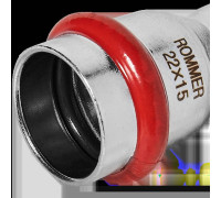 Муфта переходная прессовая ROMMER 22х15 мм нержавеющая сталь RSS-0018-002215
