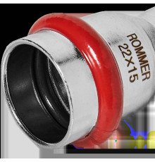 Муфта переходная прессовая ROMMER 22х15 мм нержавеющая сталь RSS-0018-002215