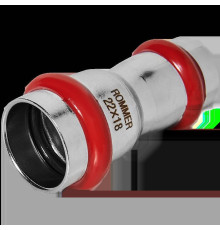 Муфта переходная прессовая ROMMER 22х18 мм нержавеющая сталь RSS-0018-002218