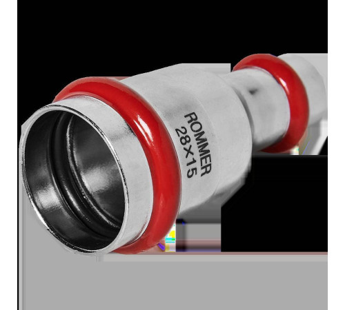 Муфта переходная прессовая ROMMER 28х15 мм нержавеющая сталь RSS-0018-002815