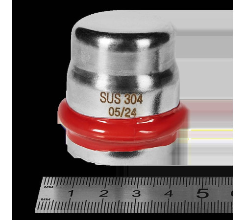 Заглушка прессовая ROMMER 35 мм нержавеющая сталь RSS-0025-000035