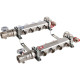 Коллектор из нержавеющей стали в сборе без расходомеров ROMMER 4 выхода RMS-3210-000004