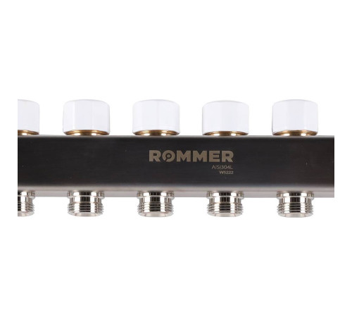 Коллекторная группа из нержавеющей стали с расходомерами ROMMER 12 выходов RMS-1200-000012