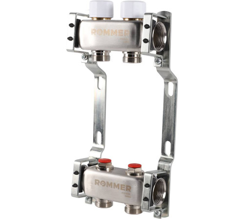 Коллекторная группа из нержавеющей стали без расходомеров ROMMER 2 выхода RMS-3200-000002