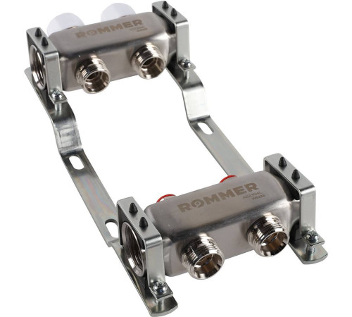 Коллекторная группа из нержавеющей стали без расходомеров ROMMER 2 выхода RMS-3200-000002