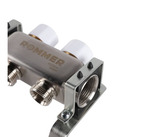 Коллекторная группа из нержавеющей стали без расходомеров ROMMER 2 выхода RMS-3200-000002