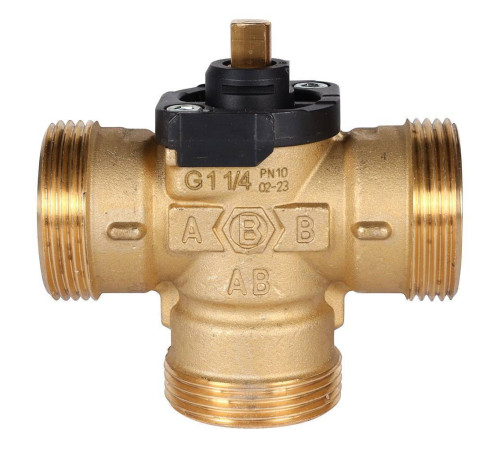 Клапан зональный 3-ходовой компактный STOUT SVM-0170 с сервоприводом 230 В кабель 1 м НР 1 1/4 SVM-0170-300132