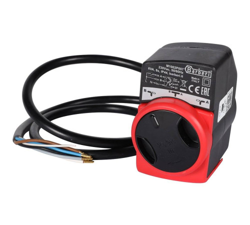 Клапан зональный 3-ходовой компактный STOUT SVM-0170 с сервоприводом 230 В кабель 1 м НР 1 1/4 SVM-0170-300132