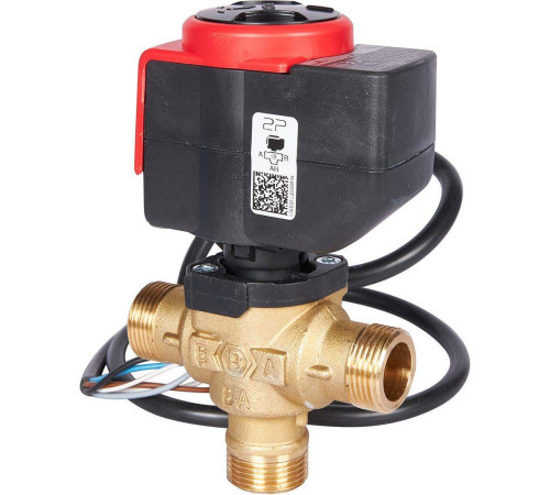 Клапан зональный 3-ходовой STOUT SVM-0170 с сервоприводом 230 В кабель 1 м НР 3/4 SVM-0170-300020