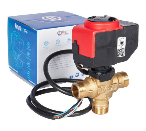 Клапан зональный 3-ходовой STOUT SVM-0170 с сервоприводом 230 В кабель 1 м НР 3/4 SVM-0170-300020