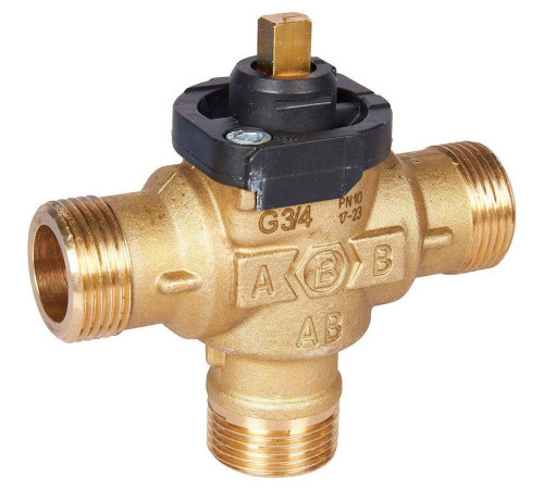 Клапан зональный 3-ходовой STOUT SVM-0170 с сервоприводом 230 В кабель 1 м НР 3/4 SVM-0170-300020