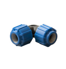 Отвод Политэк 25х90° 50040025