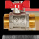 Кран шаровой ROMMER неполнопроходной НР/НР ручка бабочка 1 1/4 RBV-0007-2410232