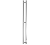Полотенцесушитель электрический STOUT ROCK quadro 120х8 см полированный 2 опоры SHQ-R1Q0-012008