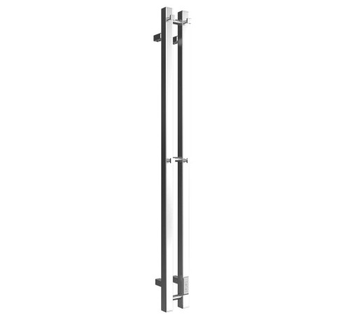 Полотенцесушитель электрический STOUT ROCK quadro 120х8 см полированный 2 опоры SHQ-R1Q0-012008